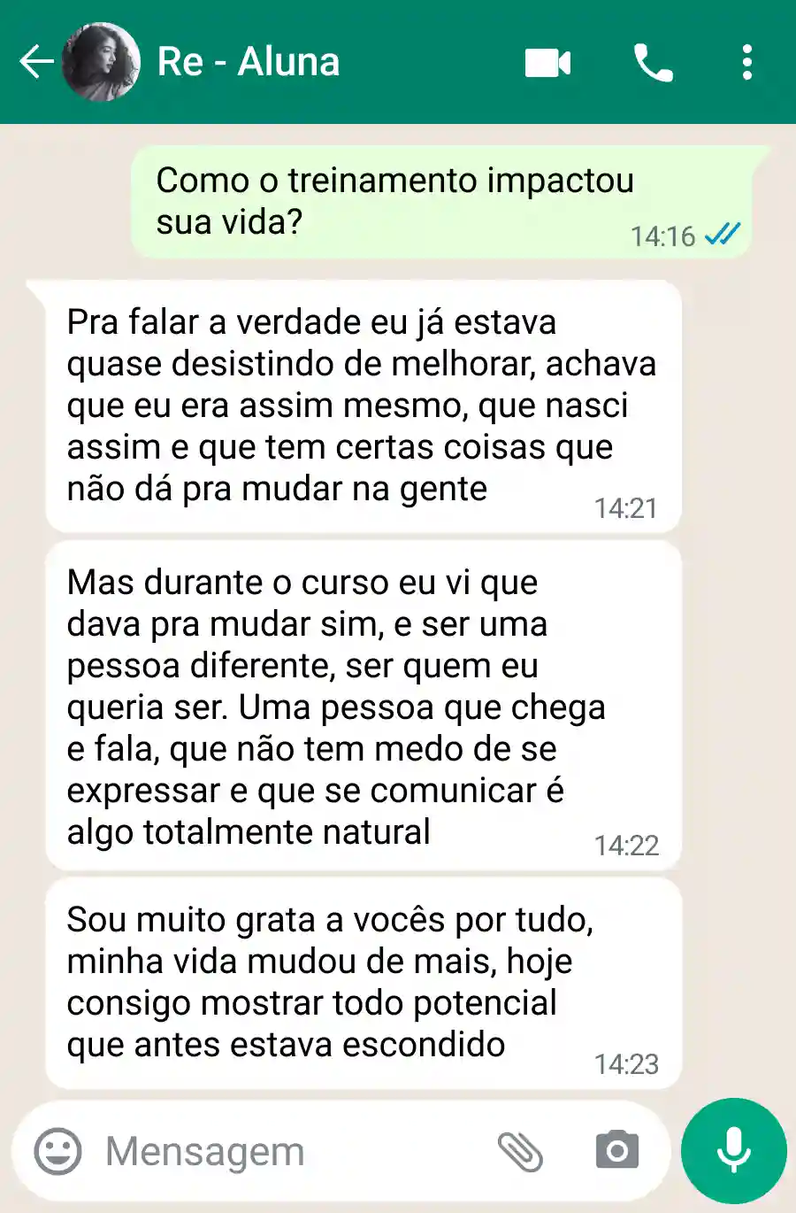 Depoimento Renata
